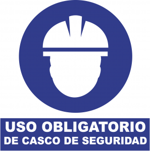 Uso obligatorio de CASCO WE 20X20